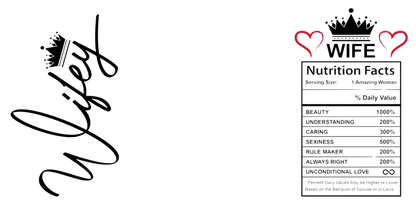 Wifey | UV DTF Wrap for Cups | Ready to Apply Permanent