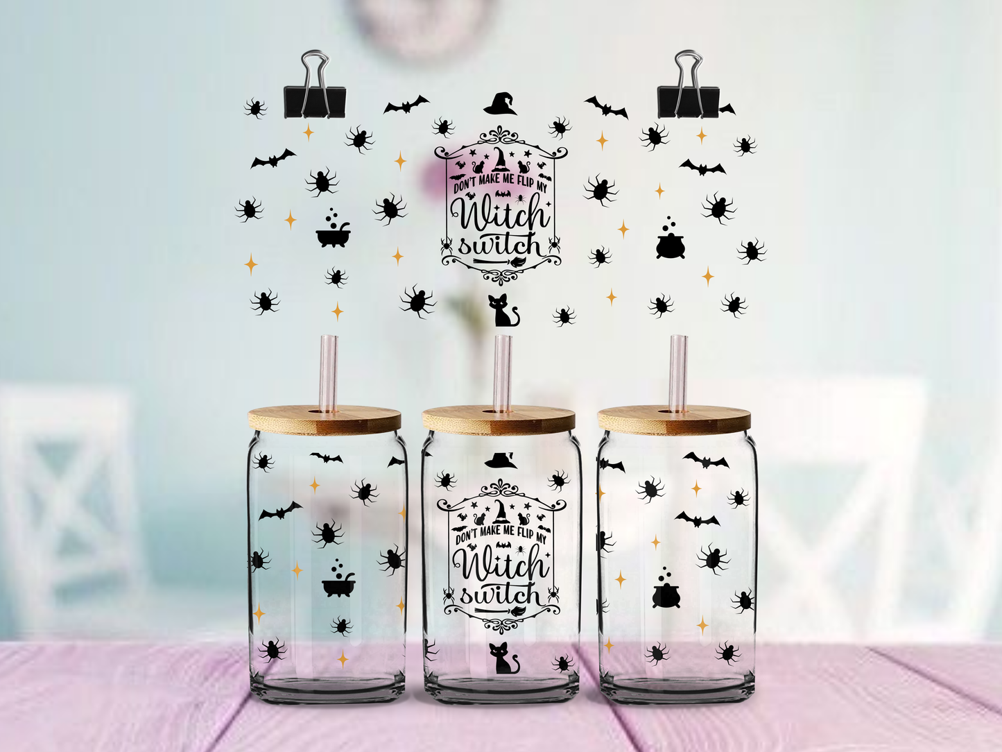 Witch Switch| UV DTF Wrap for Cups | Ready to Apply Permanent