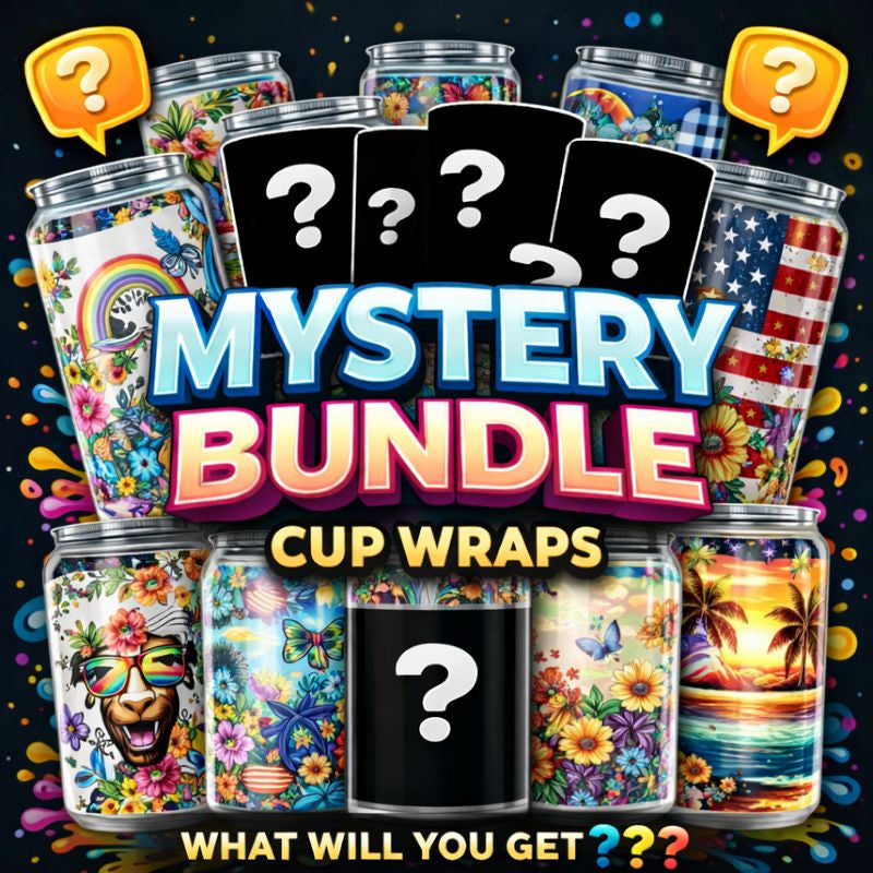 UV DTF Mystery Pack | Assorted Permanent Cup Wraps & Transfers
