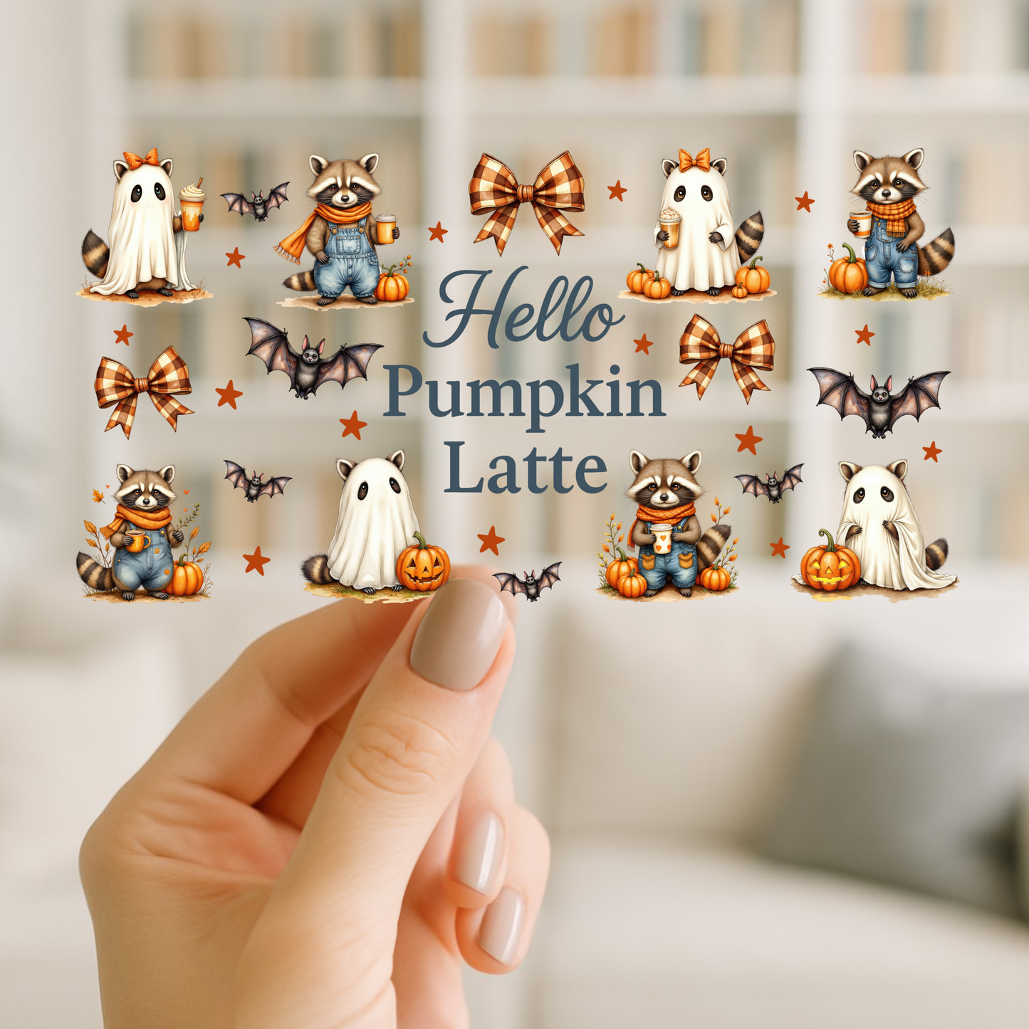 Hello Pumpkin | UV DTF Wrap for Cups | Ready to Apply Permanent