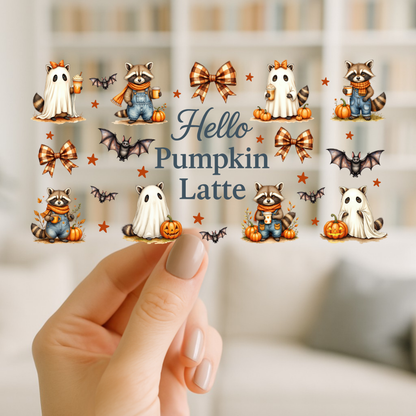 Hello Pumpkin | UV DTF Wrap for Cups | Ready to Apply Permanent