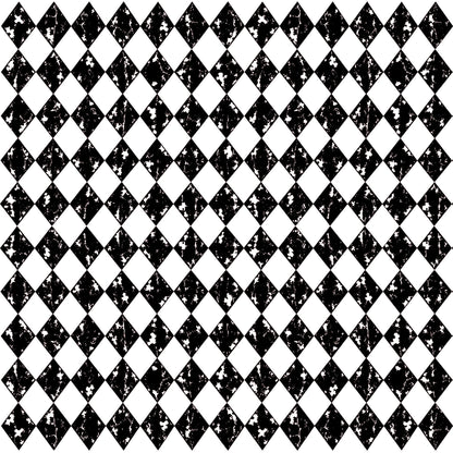 Diamond Patterns Red and Black UVDTF Elements Sheet | Tumbler Elements |  Red and Black Diamond Sheets (10"x10")