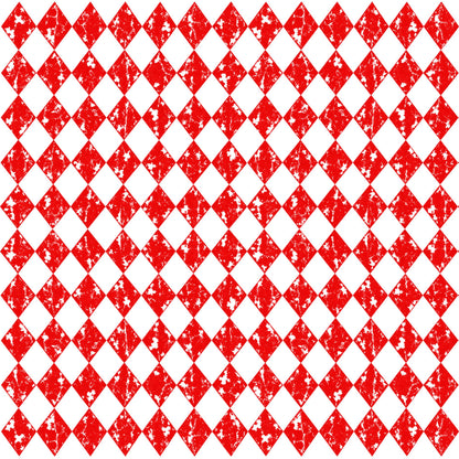 Diamond Patterns Red and Black UVDTF Elements Sheet | Tumbler Elements |  Red and Black Diamond Sheets (10"x10")