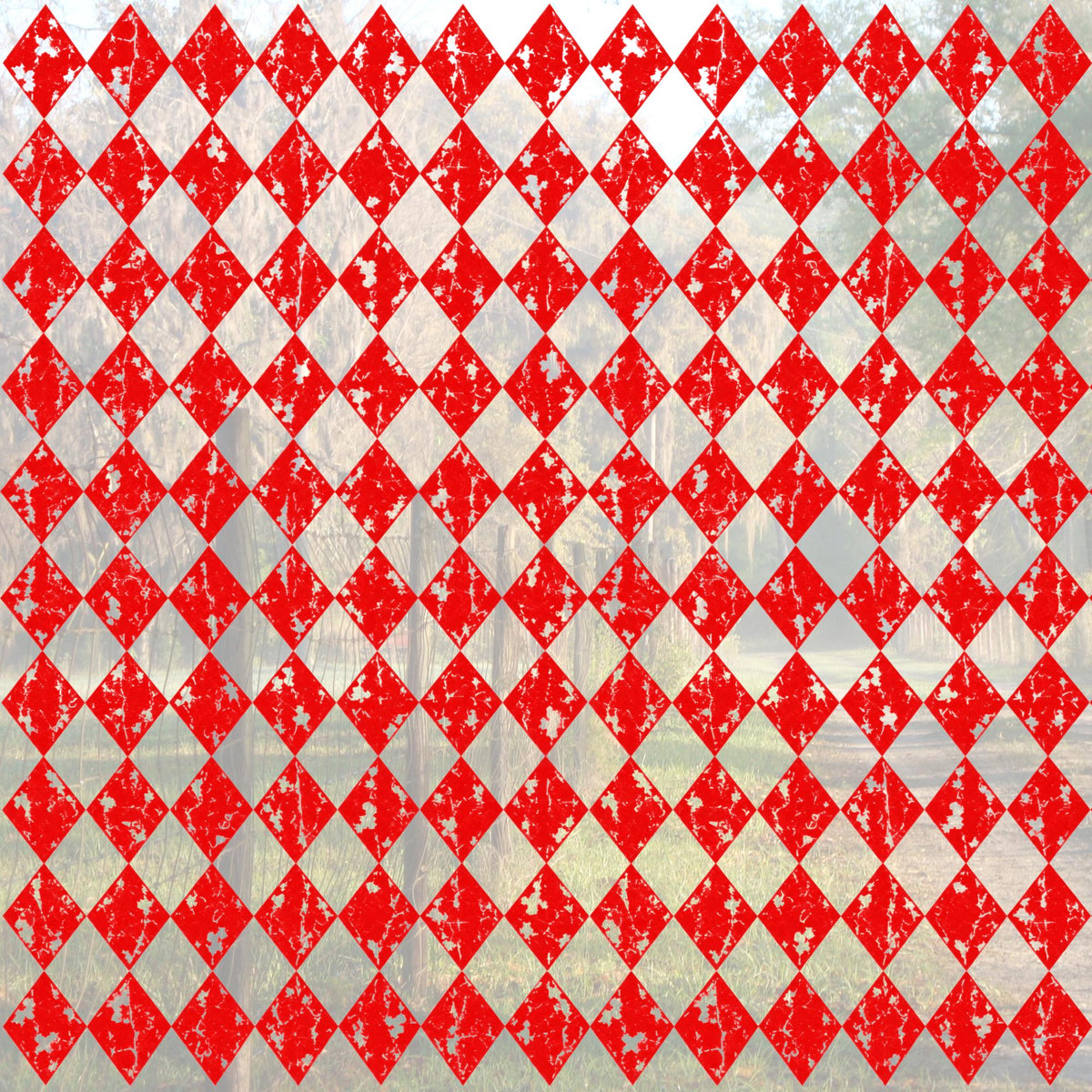 Diamond Patterns Red and Black UVDTF Elements Sheet | Tumbler Elements |  Red and Black Diamond Sheets (10"x10")
